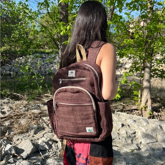 Kailash Himalayan Pure Hemp Brown Backpack - Picture 11 of 16